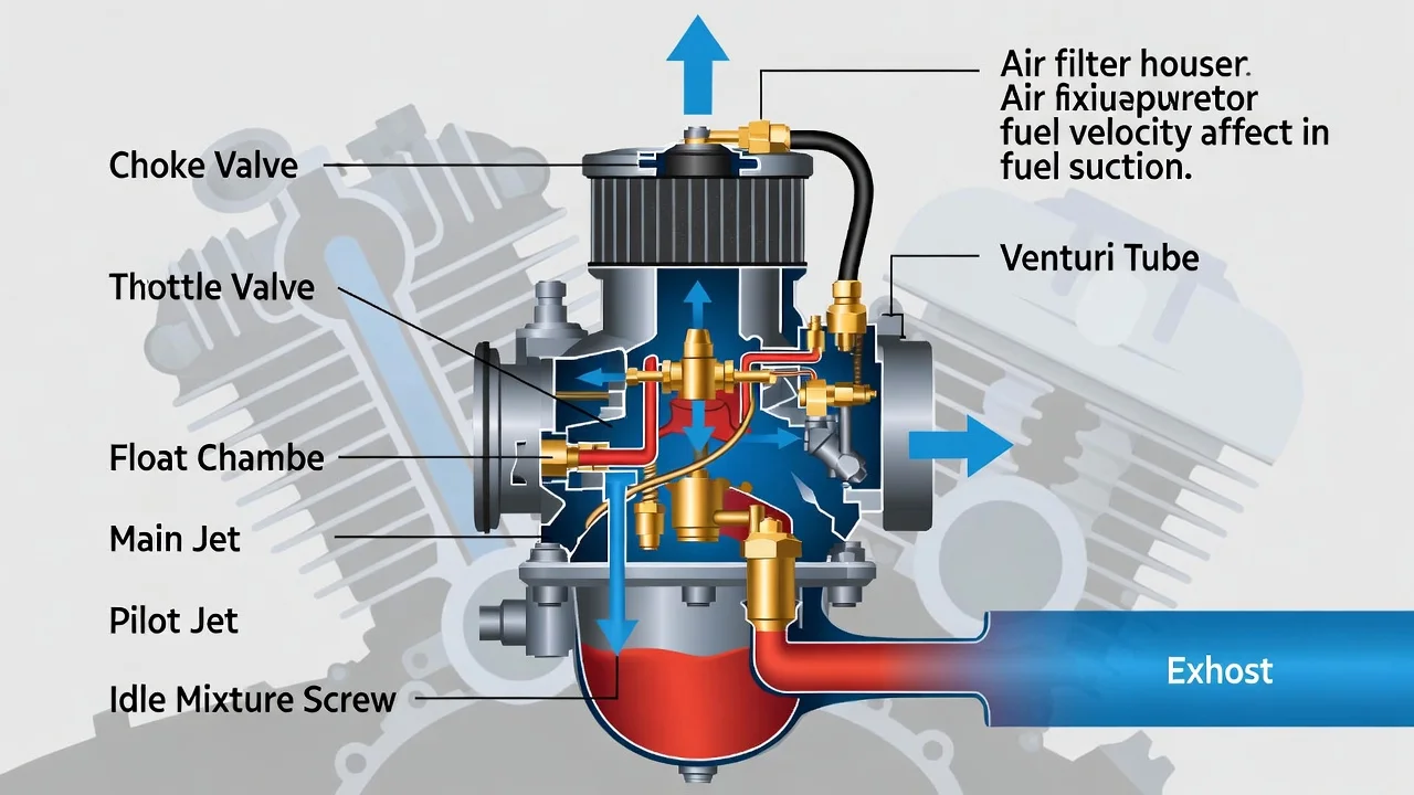 How Does a Motorcycle Carburetor Work? (Complete Beginner’s Guide)