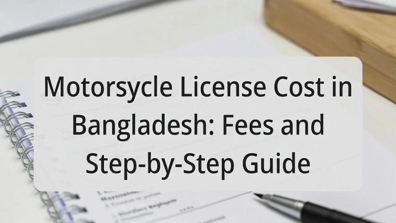 Motorcycle License Cost in Bangladesh: Fees and Step-by-Step Guide