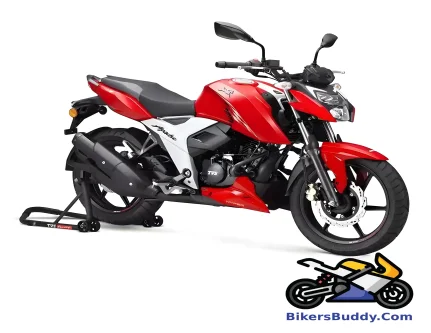 New TVS Apache RTR 160 4V Single Channel ABS motorcycle