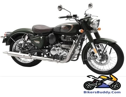 Royal Enfield Classic 350 Halcyon Green Black motorcycle