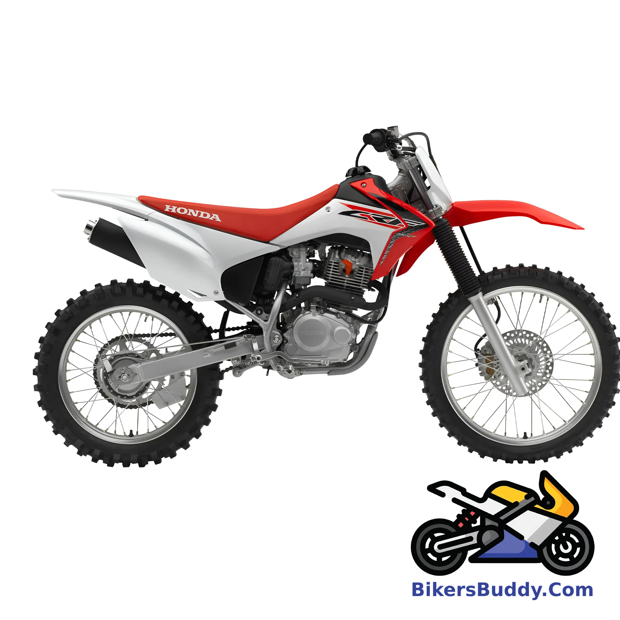 Red and White Honda CRF230F