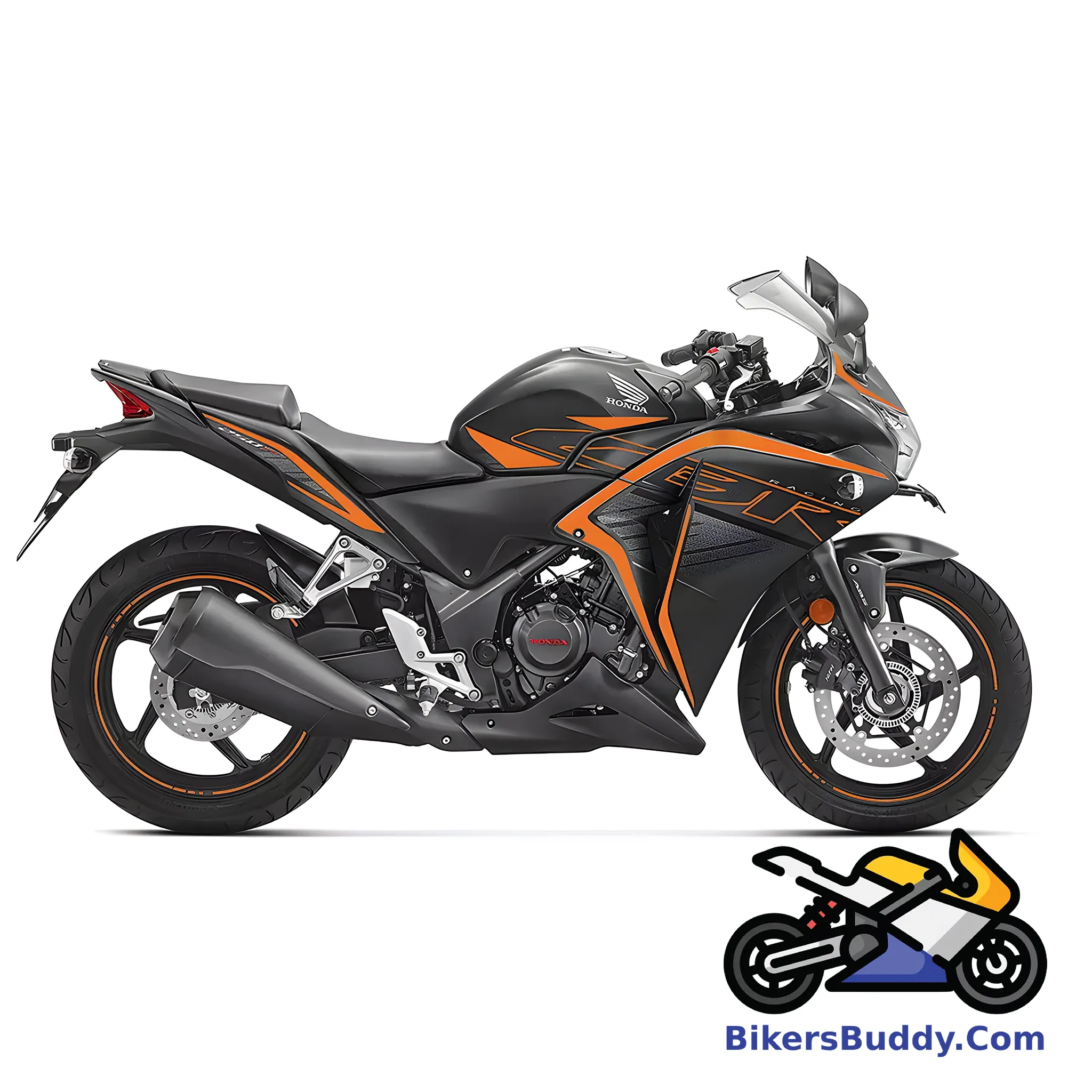 Matte Axis Gray Metallic With Mars Orange Honda CBR250R