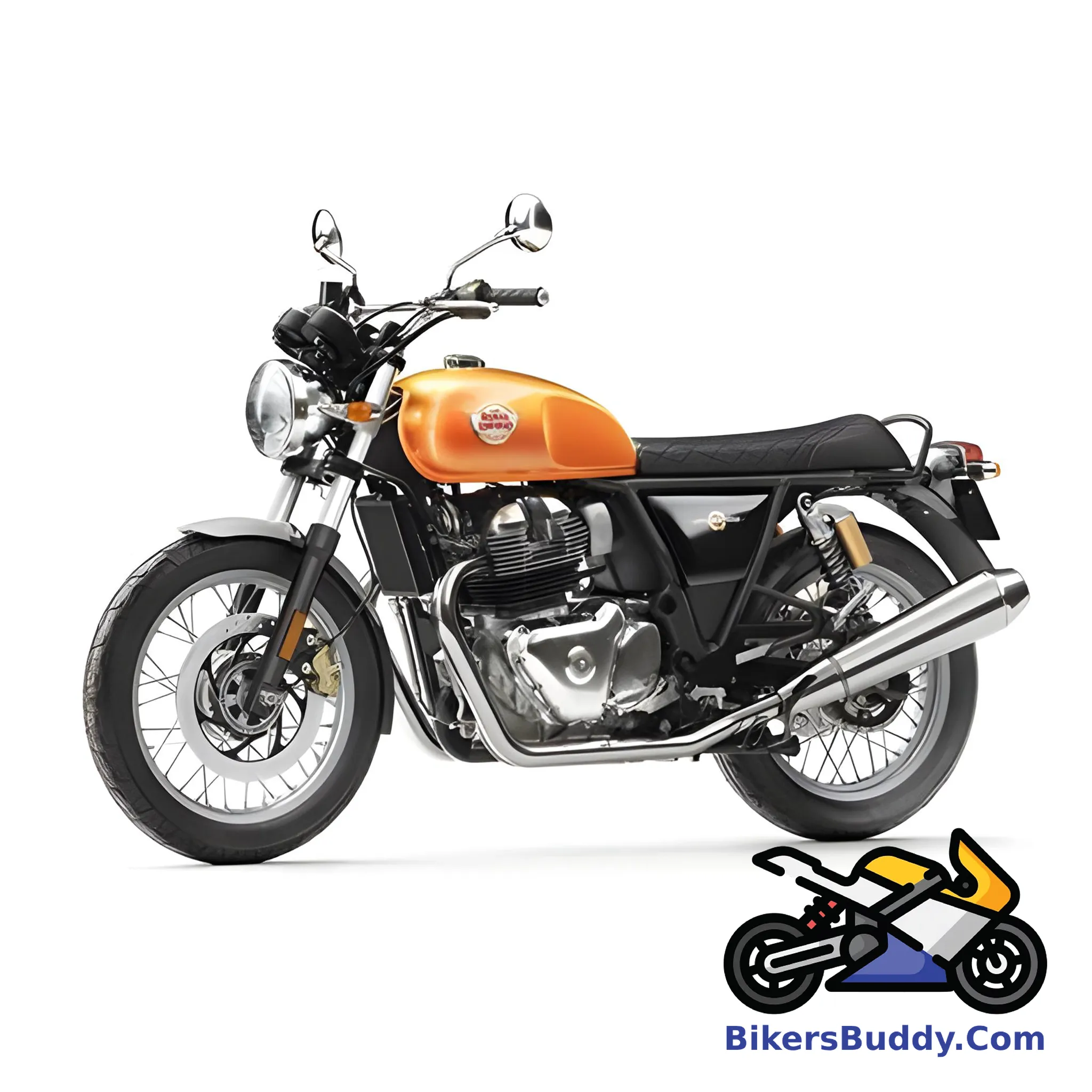 Orange Royal Enfield Interceptor 650