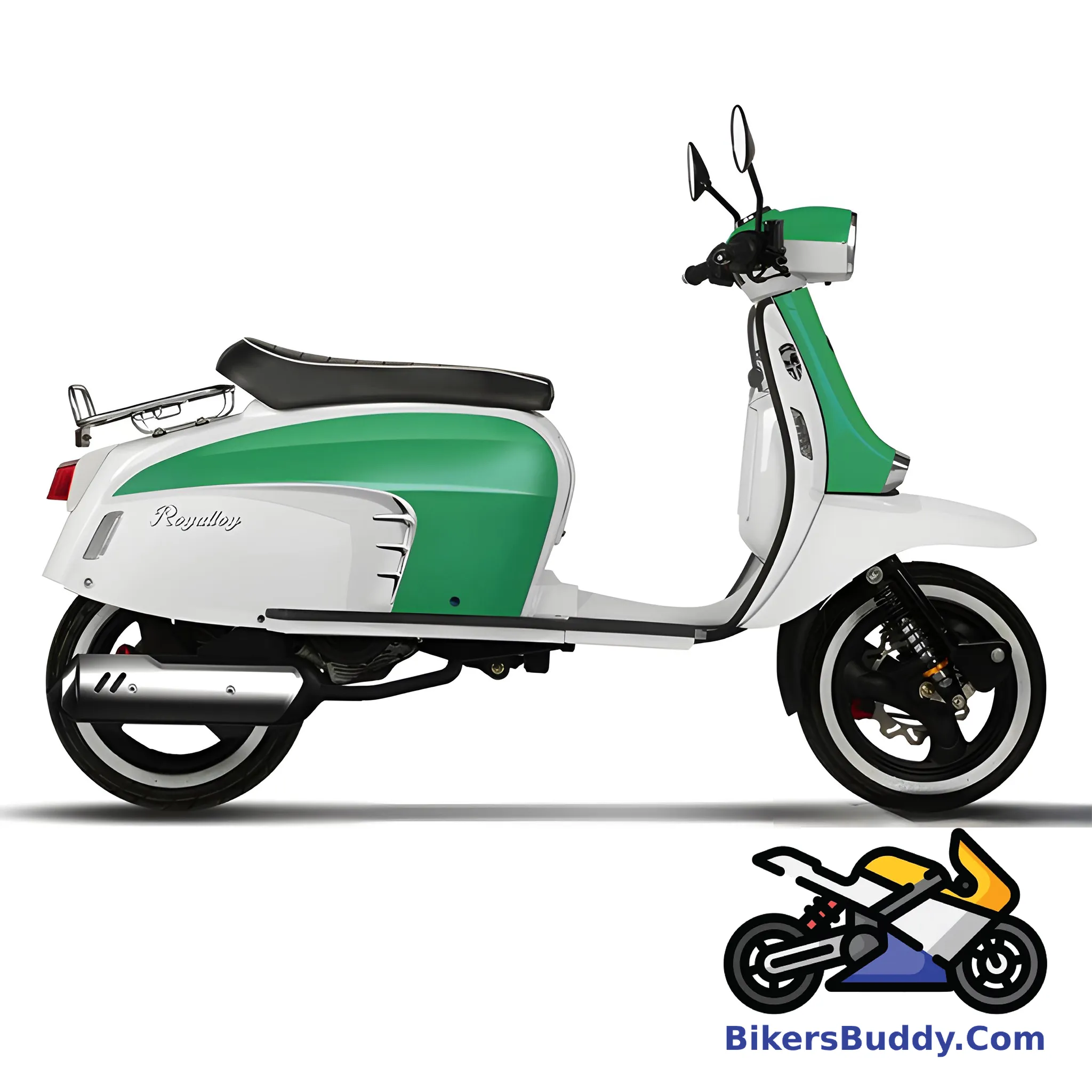 White and Green Royal Alloy GT 125