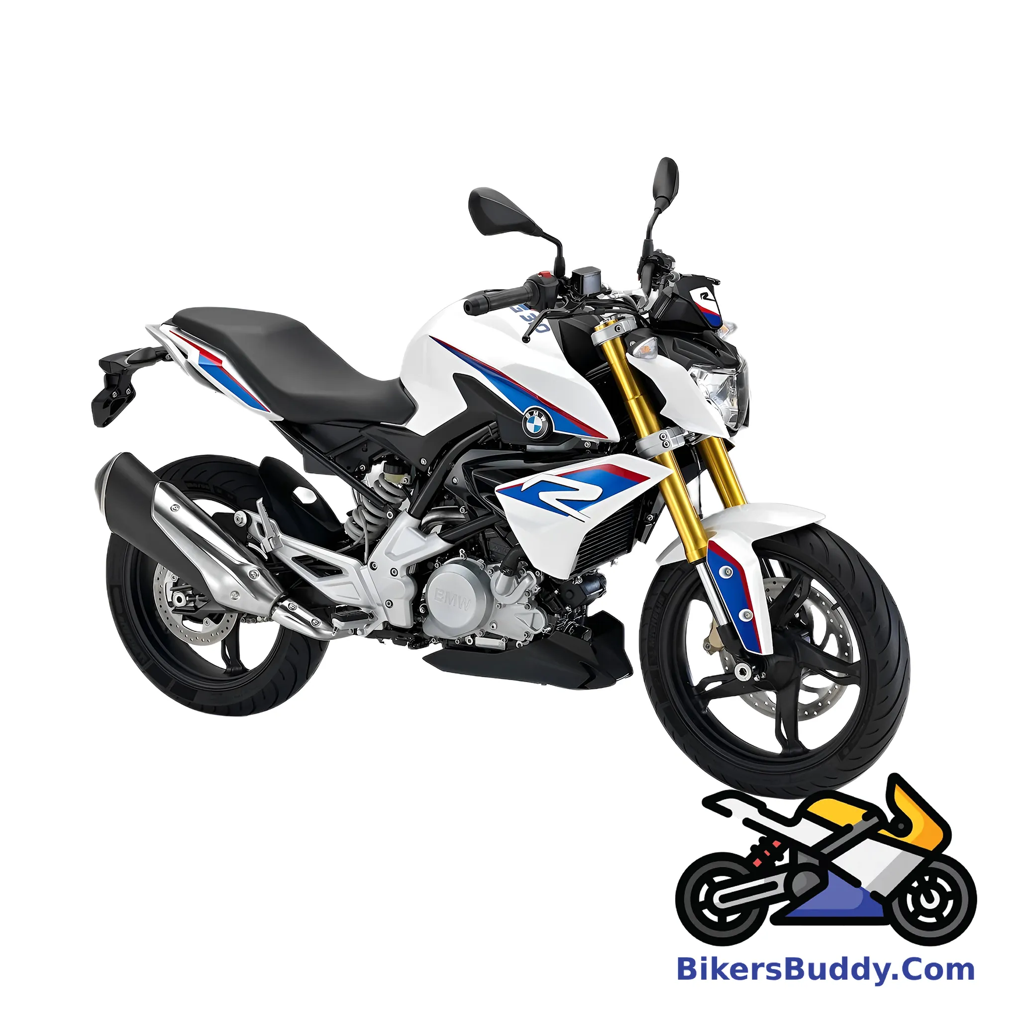 White BMW G 310 R
