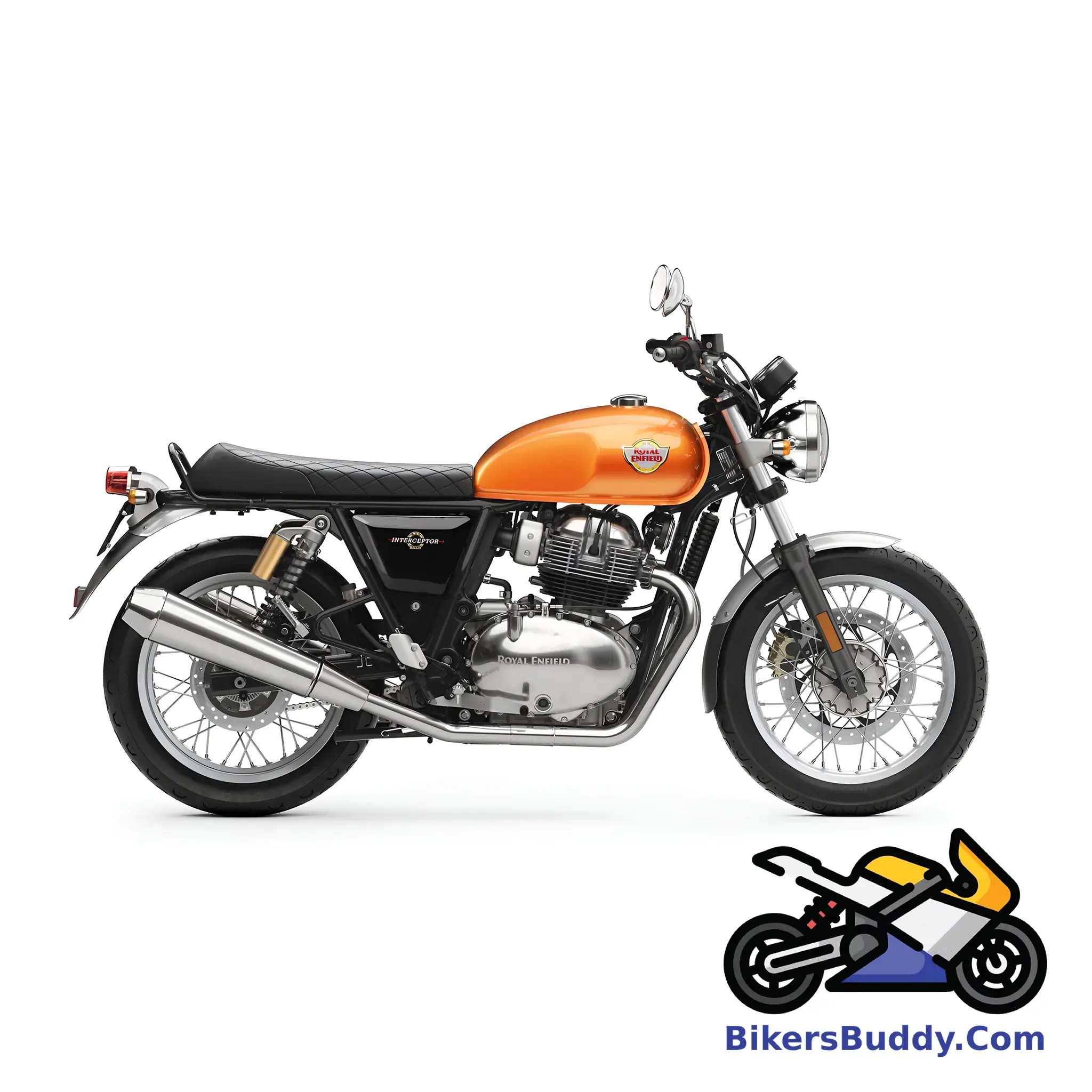 Orange Royal Enfield Interceptor 650