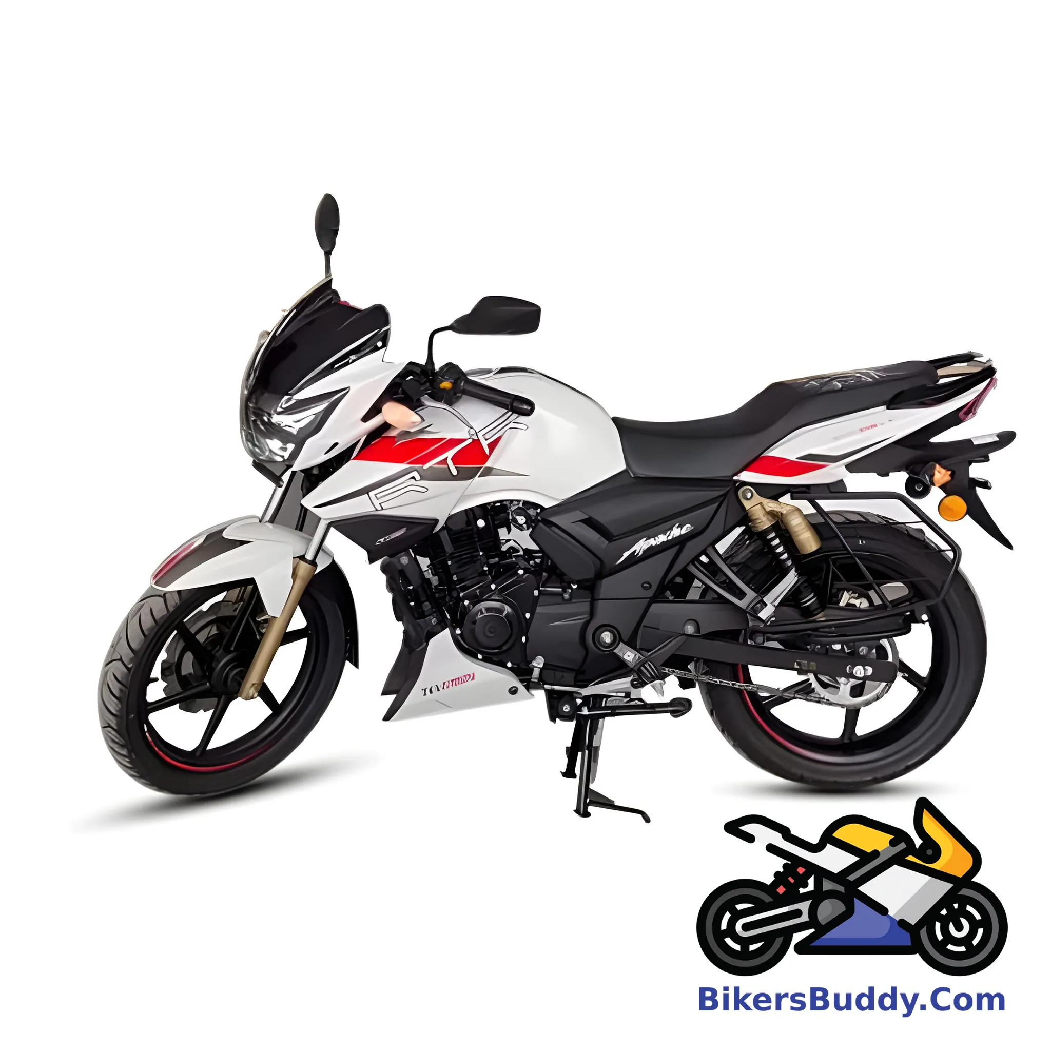 White TVS Apache RTR 180