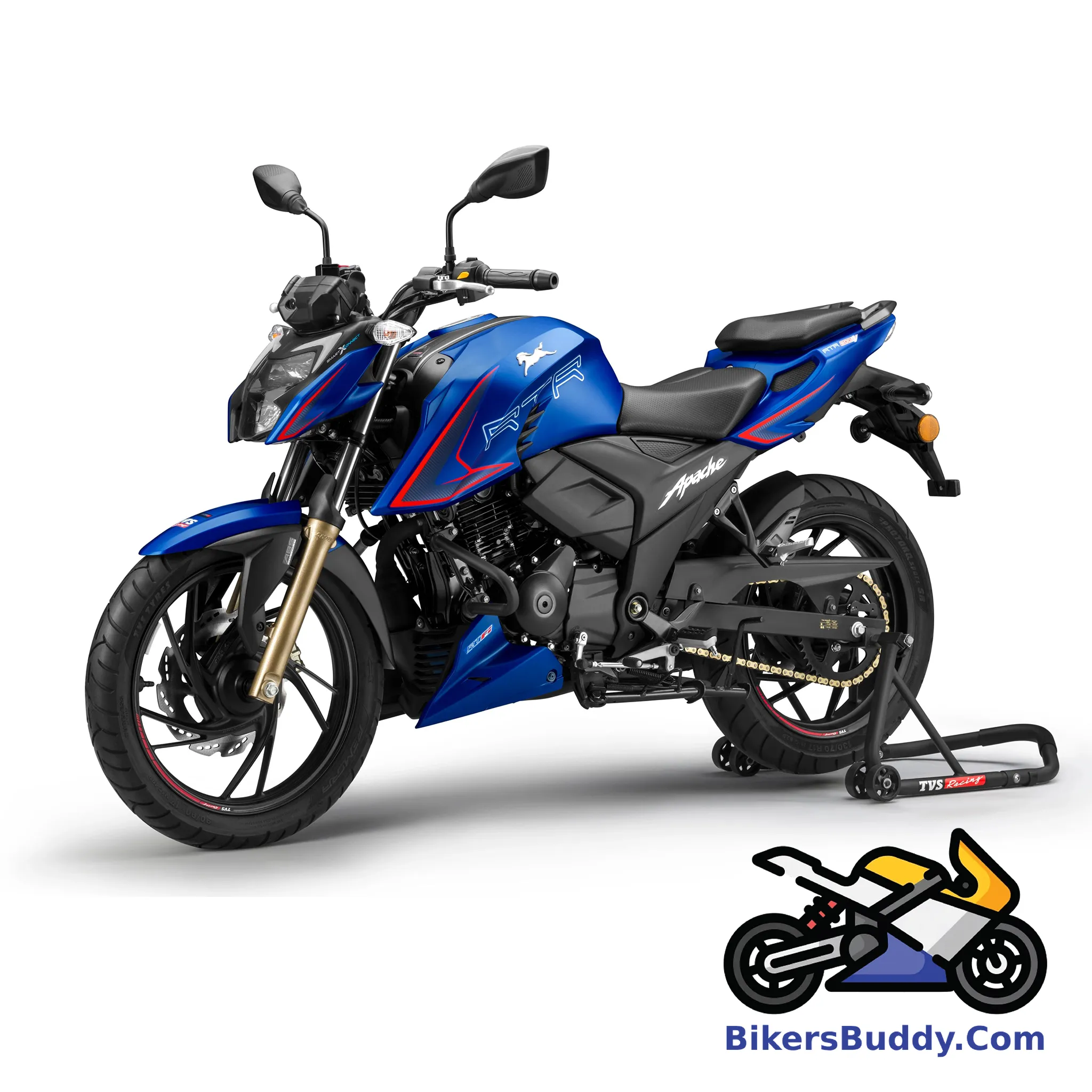 Blue TVS Apache RTR 200 4V