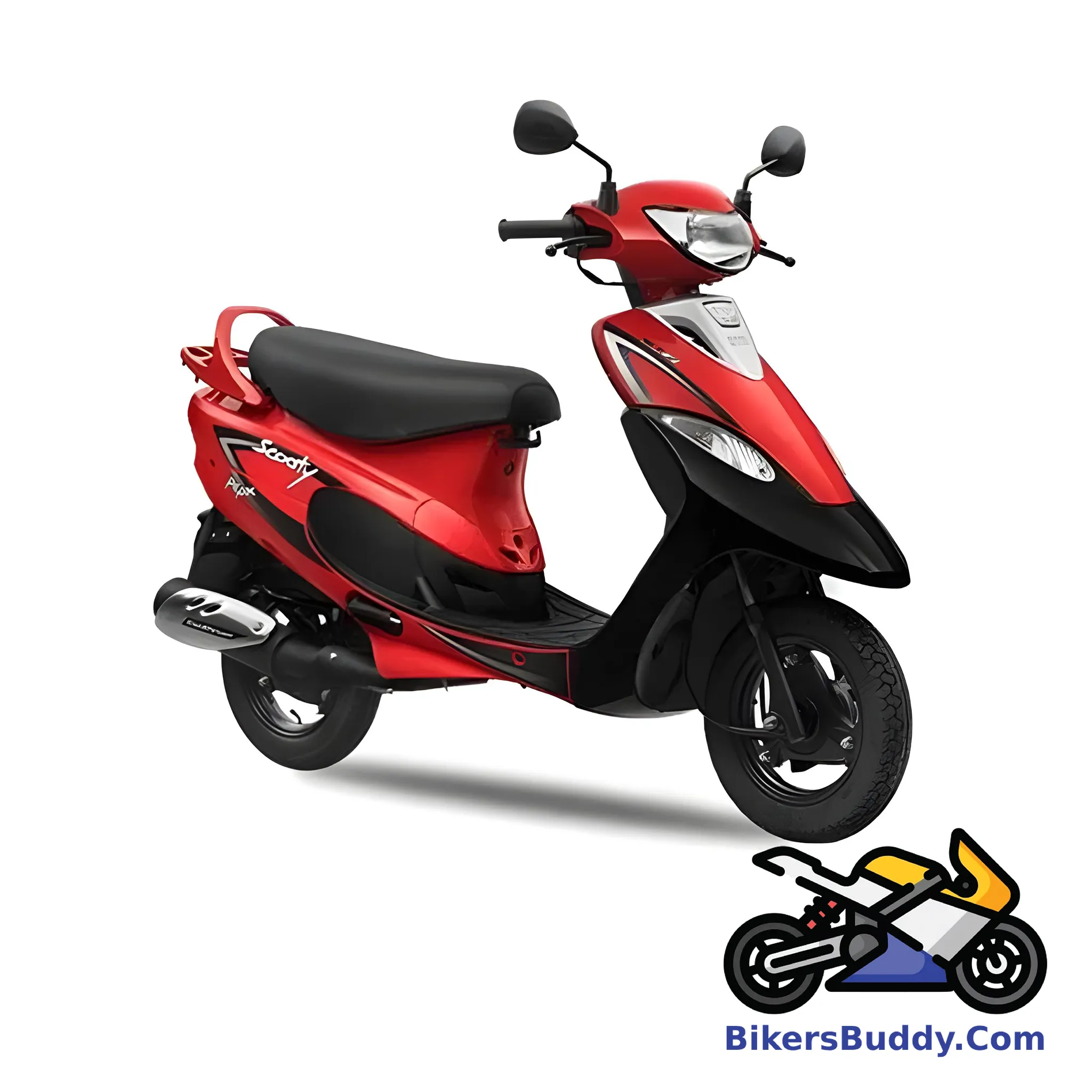 Red TVS Scooty Pep