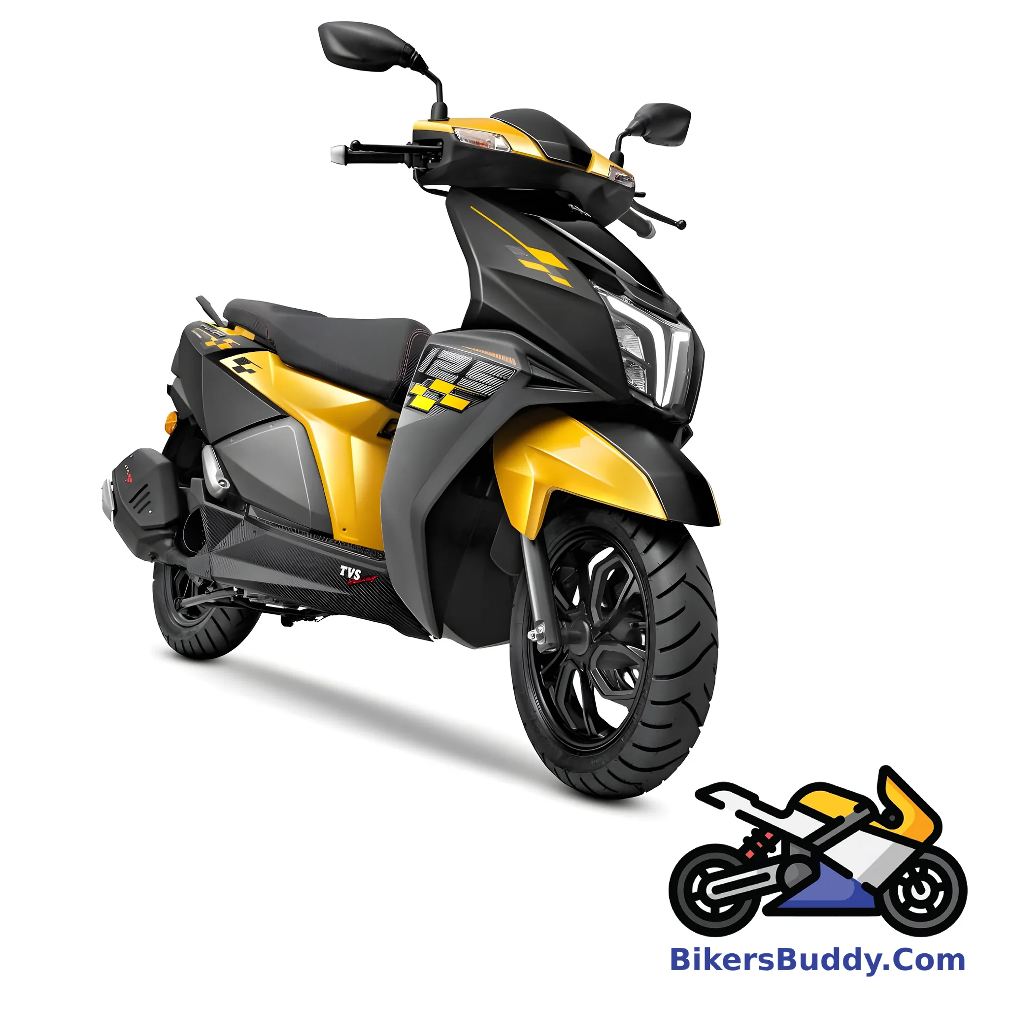 Yellow TVS NTORQ 125