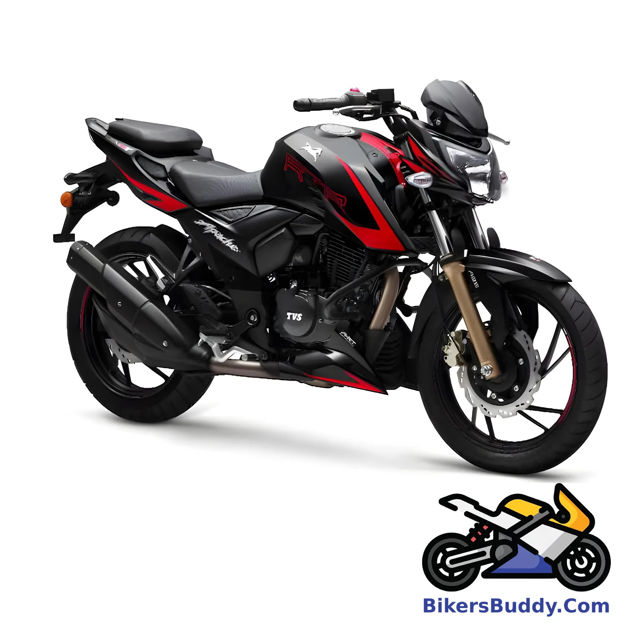 Balck and Red TVS Apache RTR 200