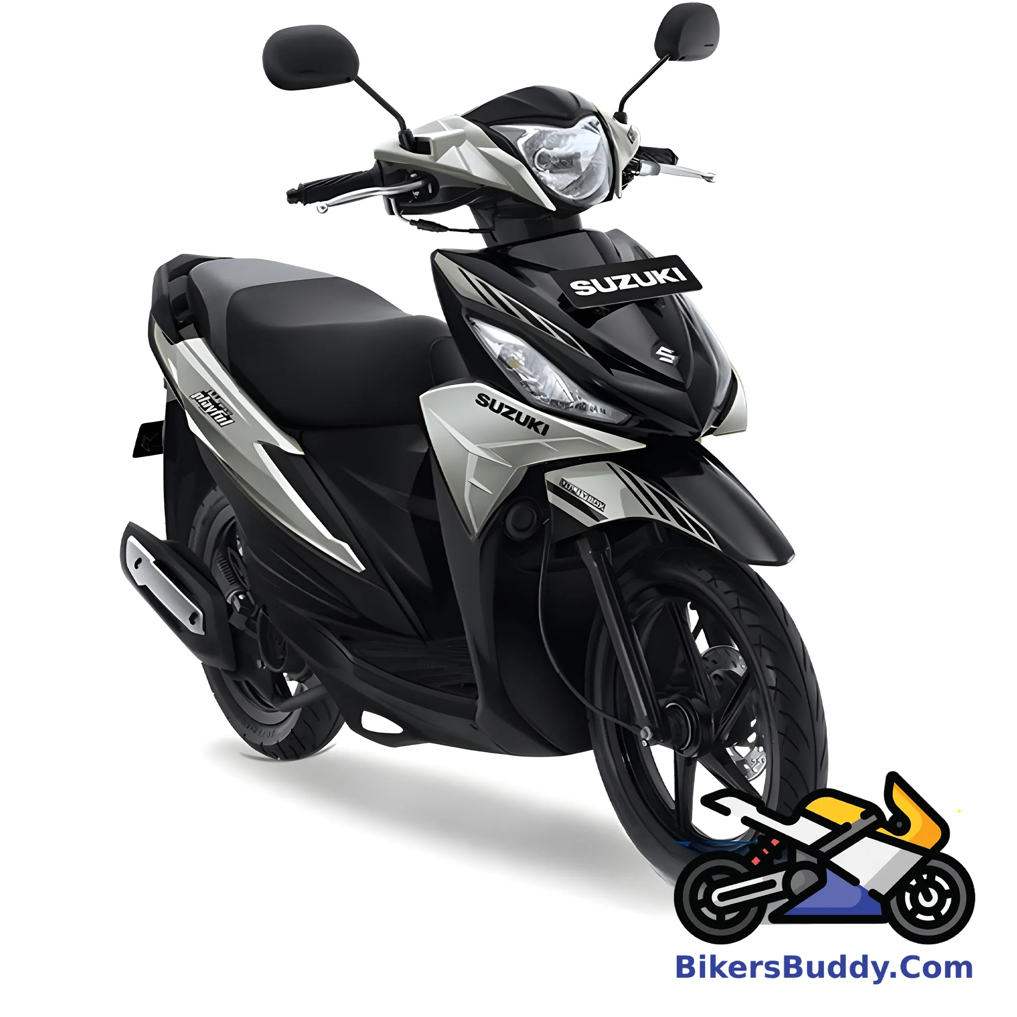 White Suzuki Address Playful