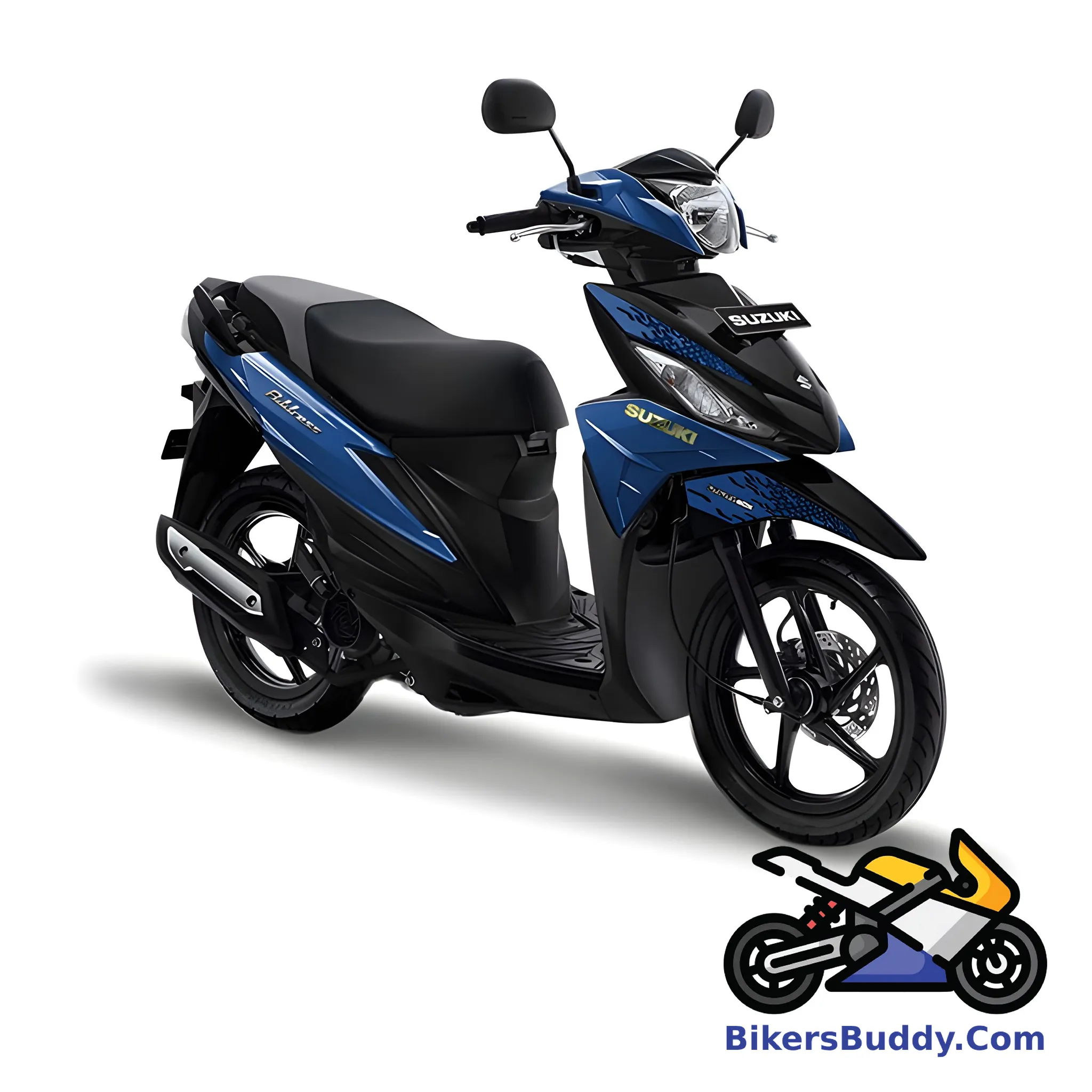 Blue Suzuki Address Playful