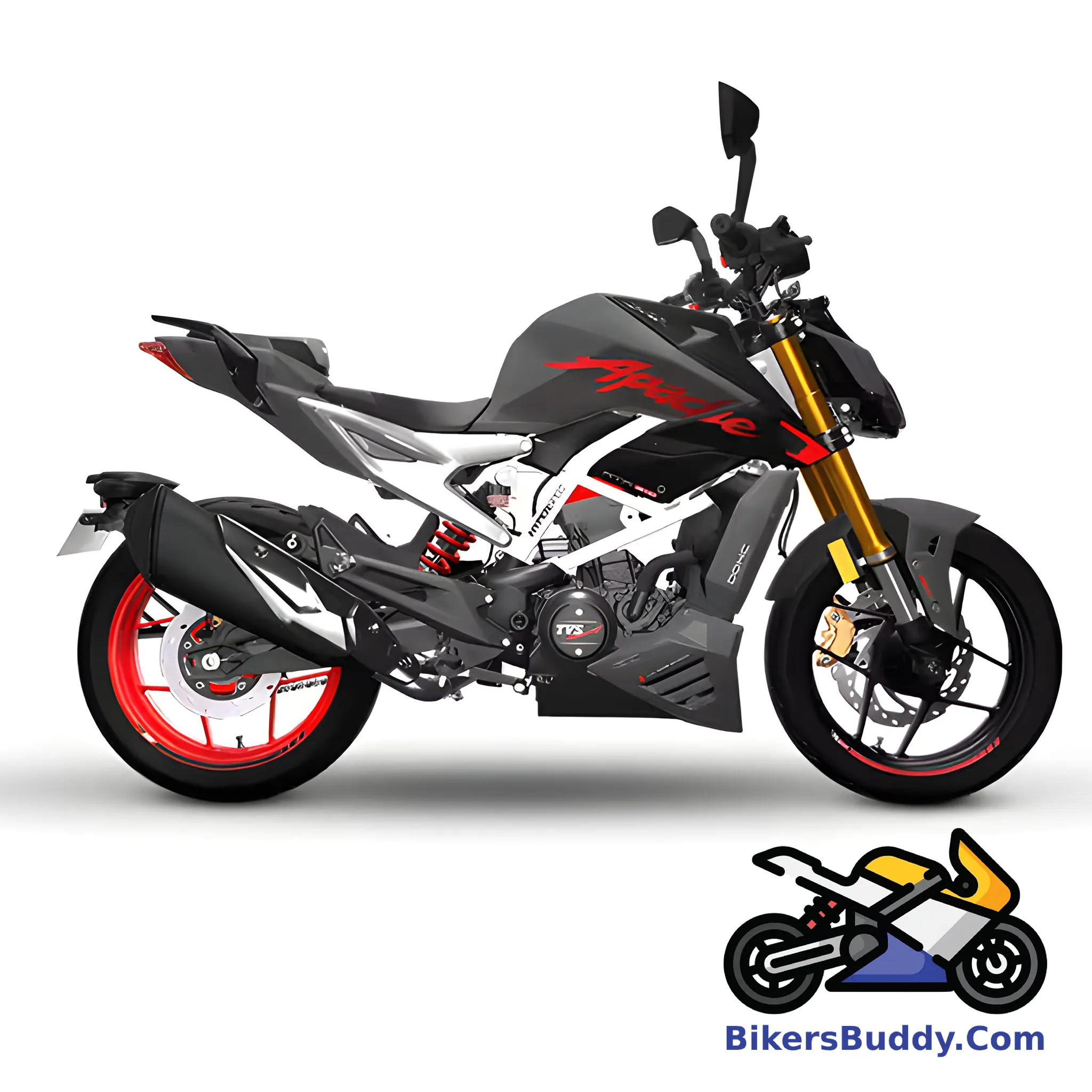 Matte Black TVS Apache RTR 310