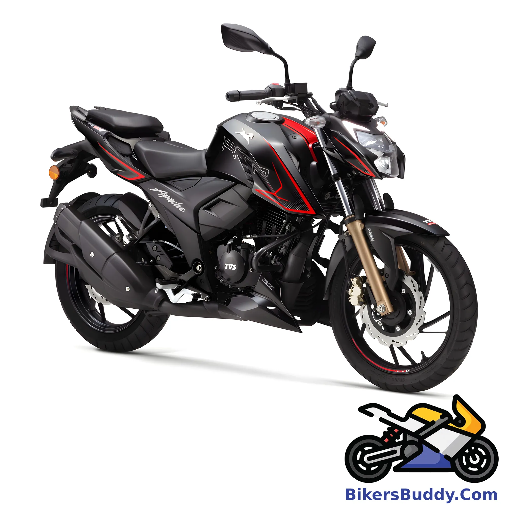 Black TVS Apache RTR 200 4V