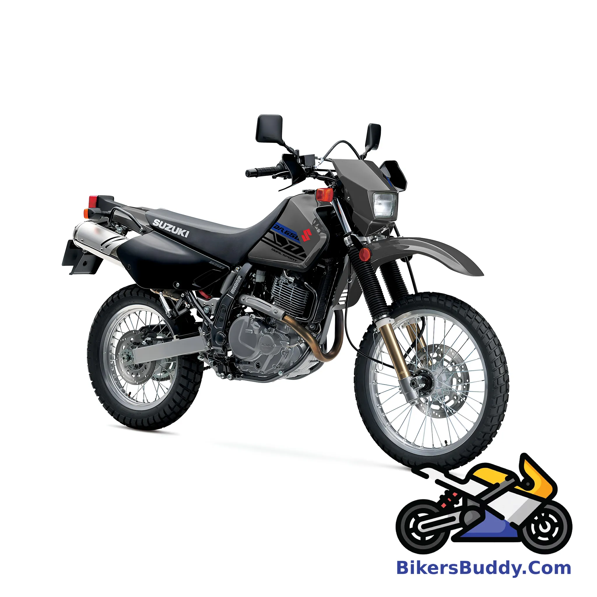 Grey Suzuki DR 650S