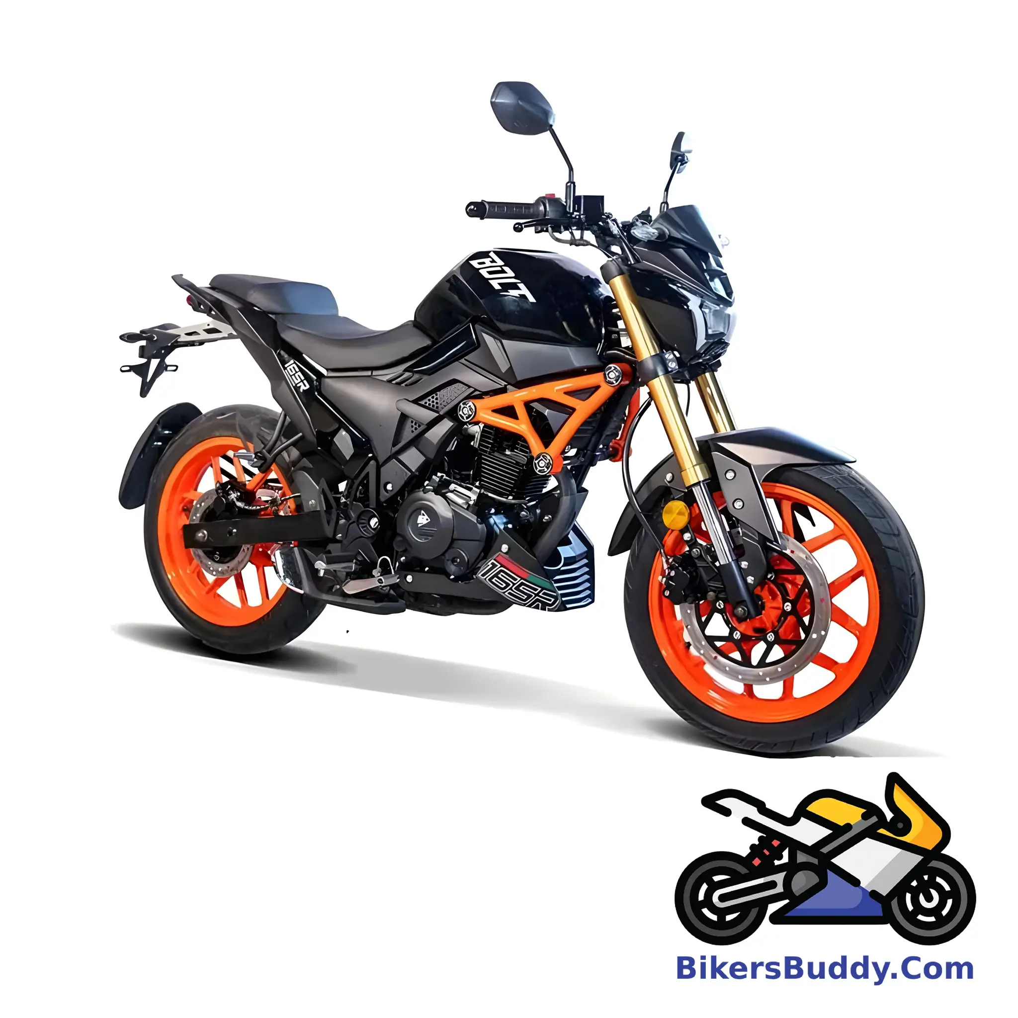Black Orange Runner Bolt 165R