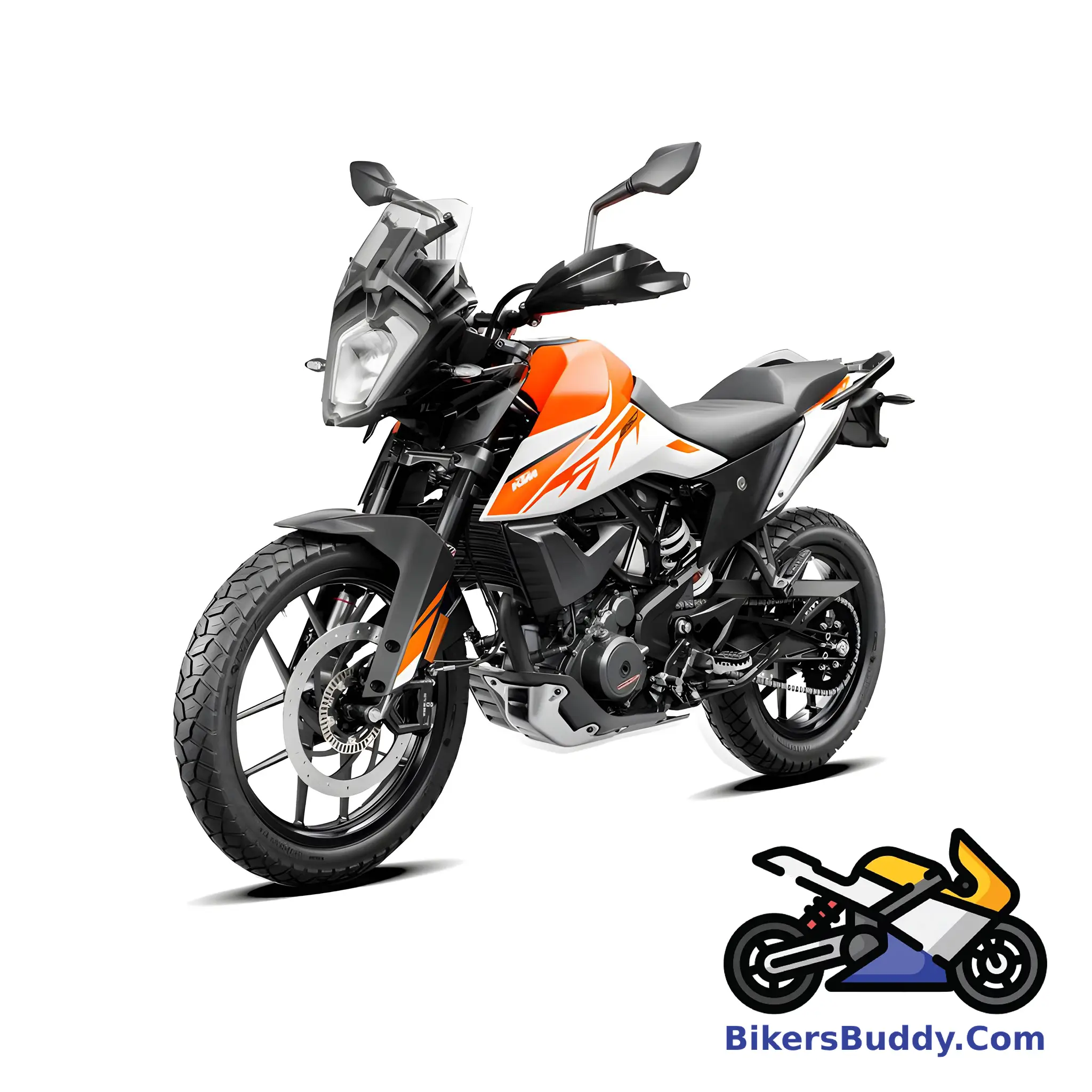 Orange And White KTM 250 Adventure