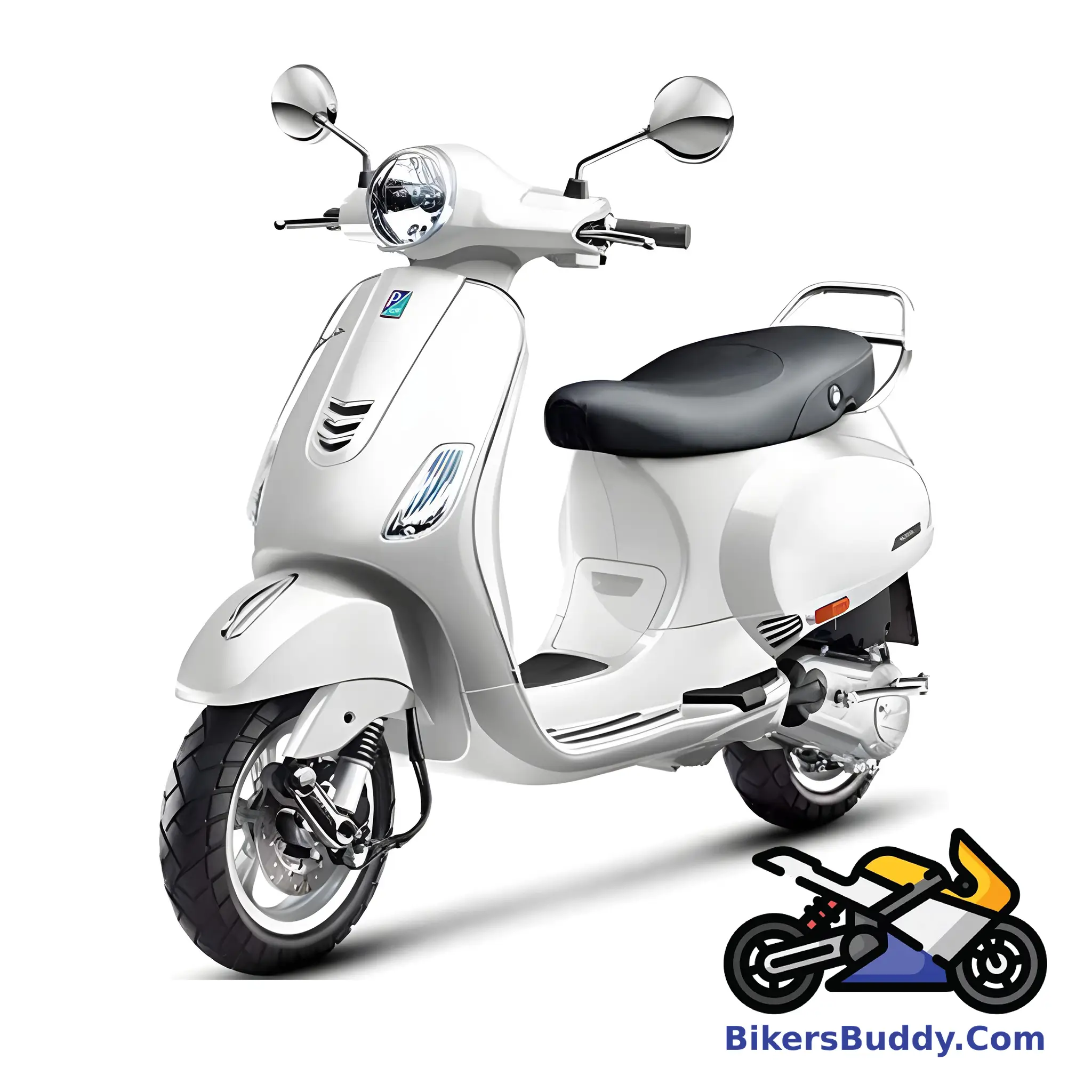 White Vespa VXL 150