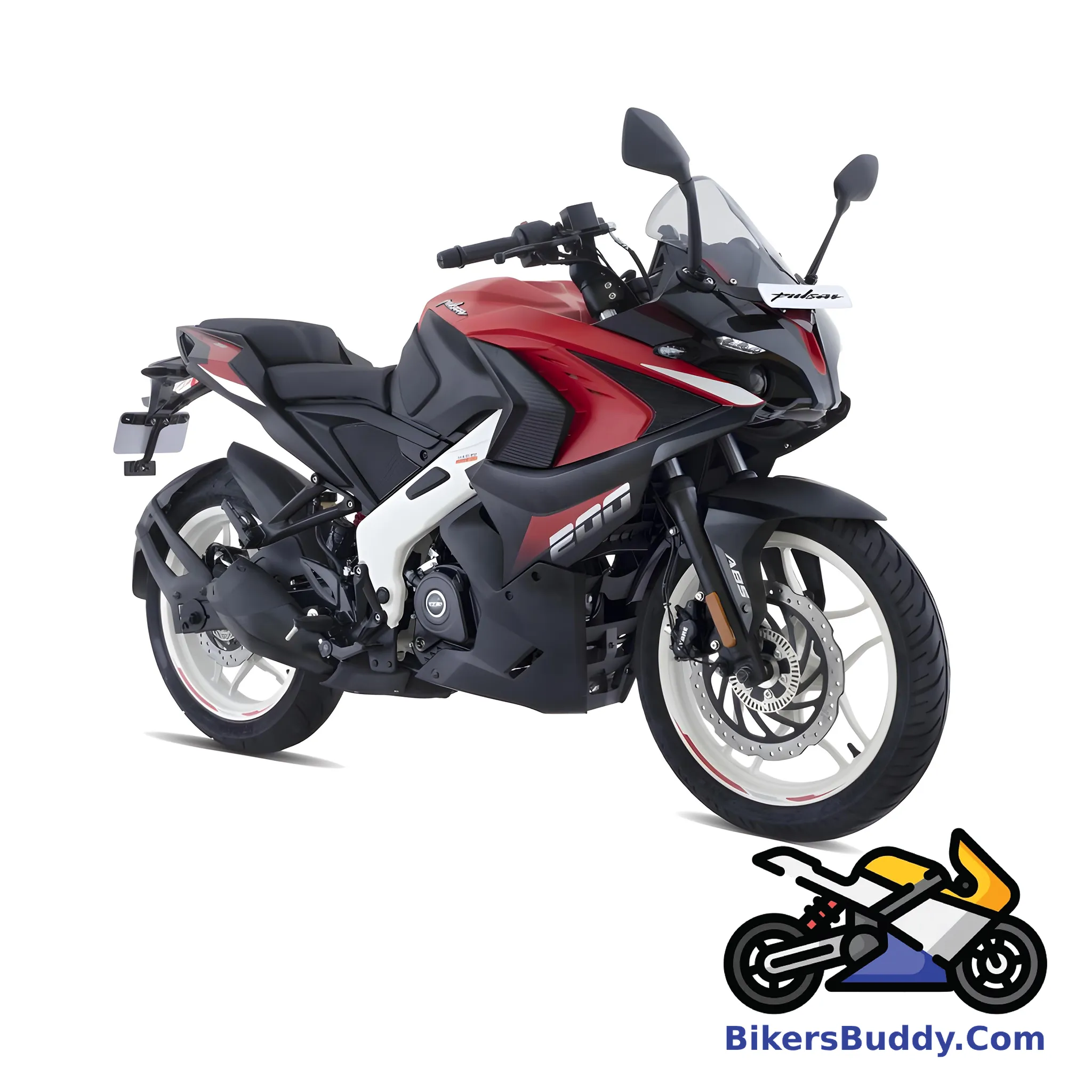 Burnt Red Bajaj Pulsar RS200